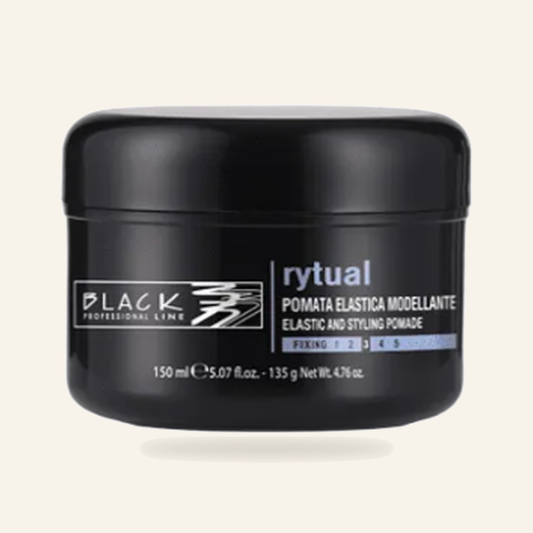 Rytual - Elastische Haarpomade 150ml - Produktfoto auf beigem Hintergrund