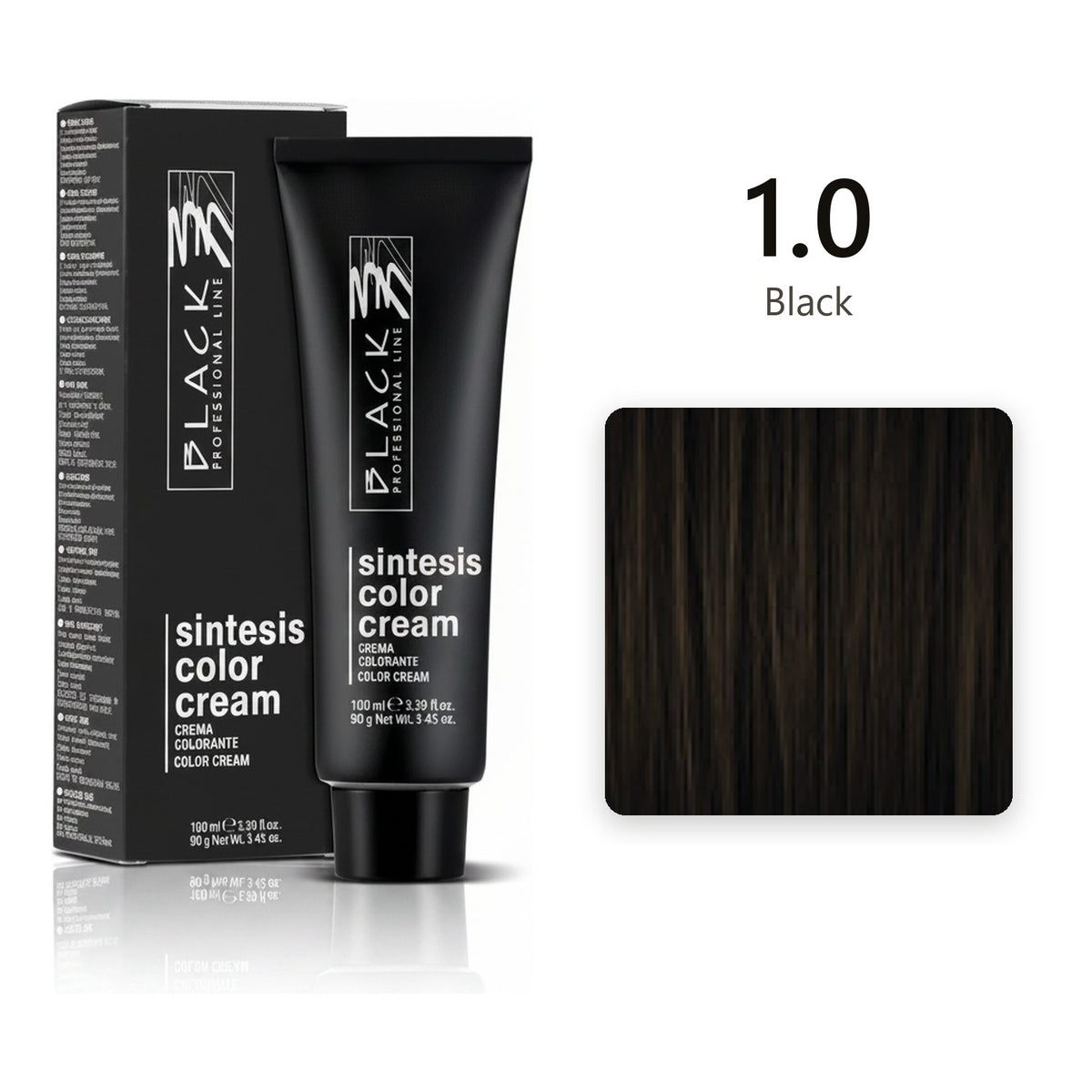 Black Professional Line Sintesis Color Cream 1.0 Black