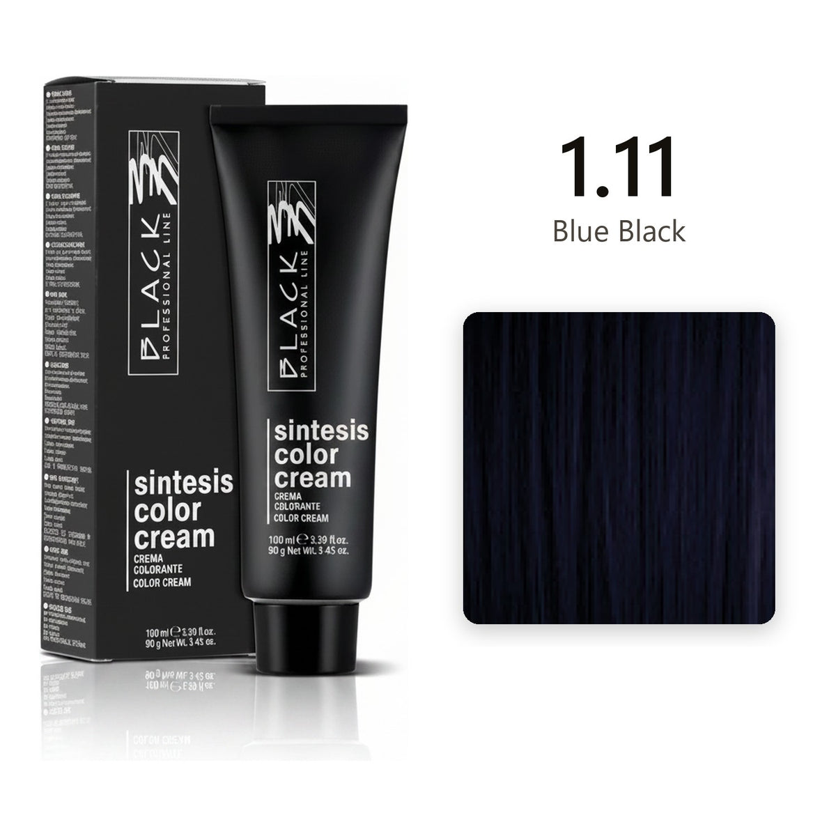 Black Professional Line Sintesis Color Cream 1.11 Blue Black