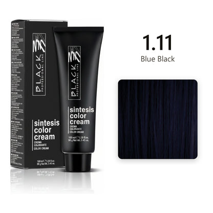 Black Professional Line Sintesis Color Cream 1.11 Blue Black