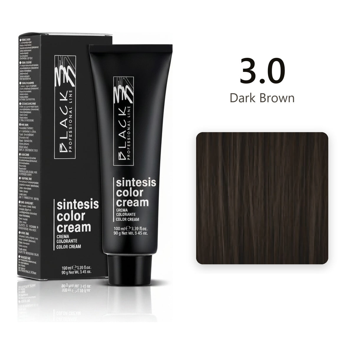 Black Professional Line Sintesis Color Cream 3.0 Dark Brown