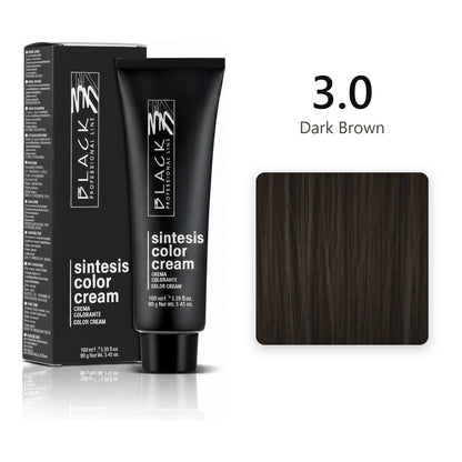 Black Professional Line Sintesis Color Cream 3.0 Dark Brown