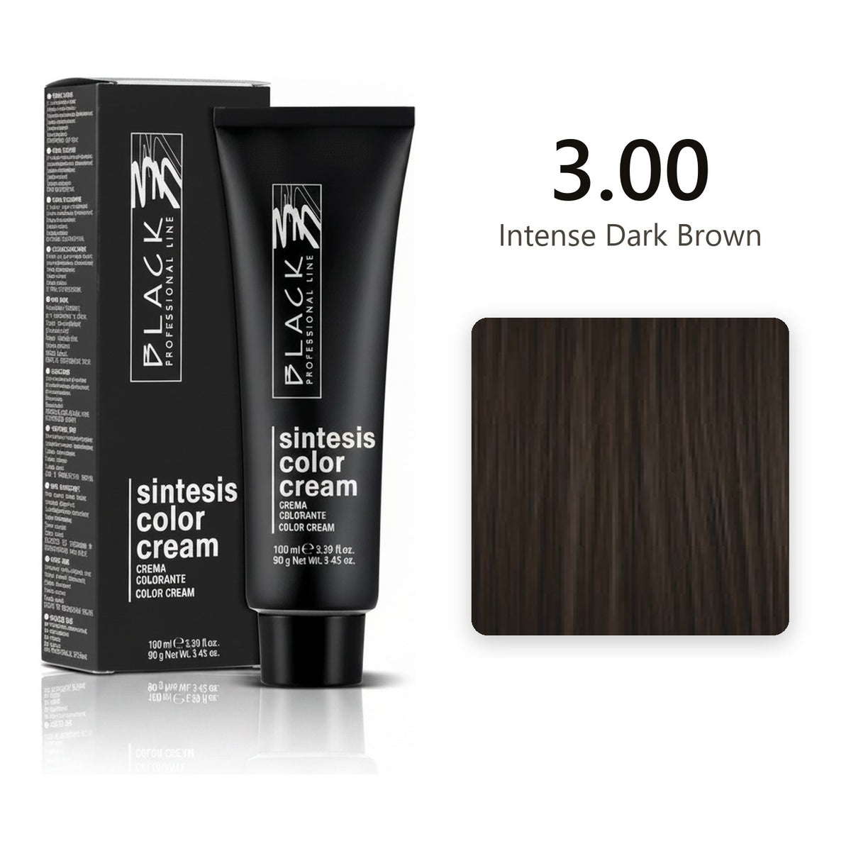 Black Professional Line Sintesis Color Cream 3.00 Intense Dark Brown