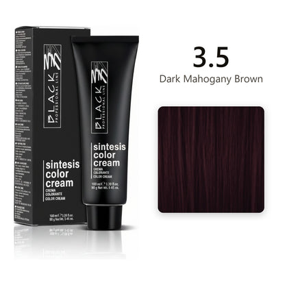 Black Professional Line Sintesis Color Cream 3.5 Dark Mahogany Brown