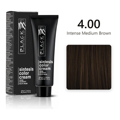 Black Professional Line Sintesis Color Cream 4.00 Intense Medium Brown