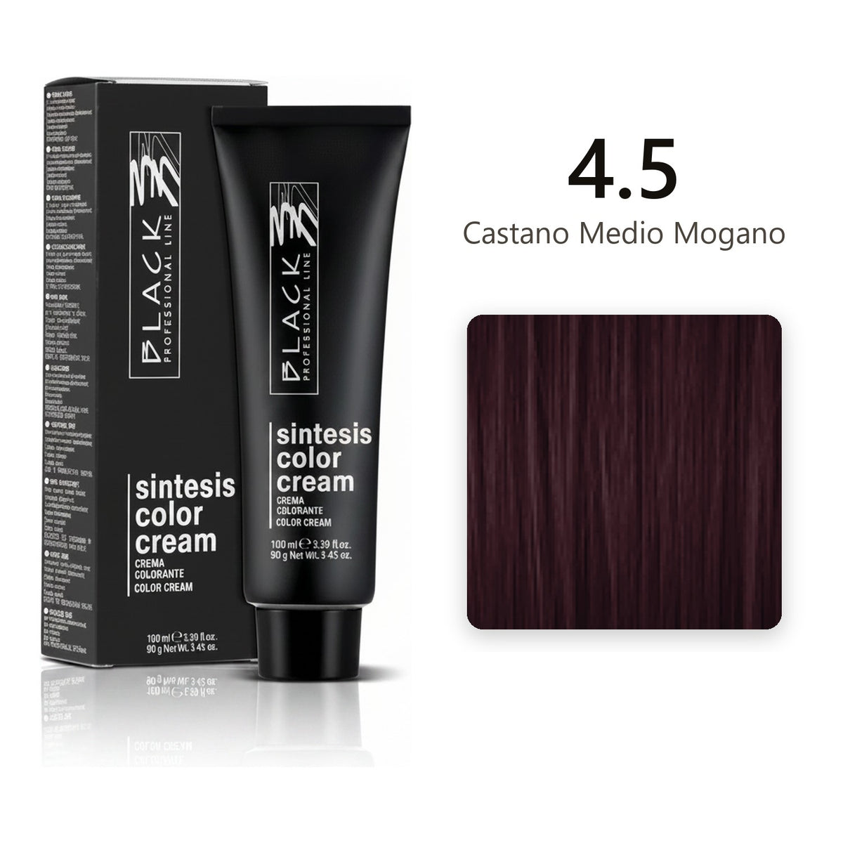 Black Professional Line Sintesis Color Cream 4.5 Castano Medio Mogano