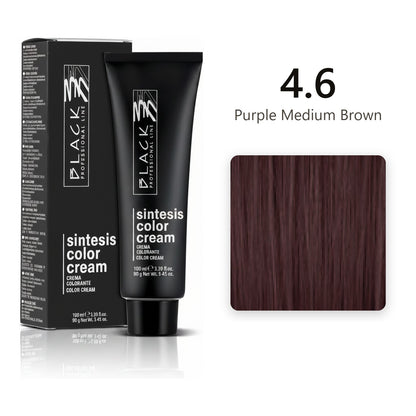 Black Professional Line Sintesis Color Cream 4.6 Purple Medium Brown