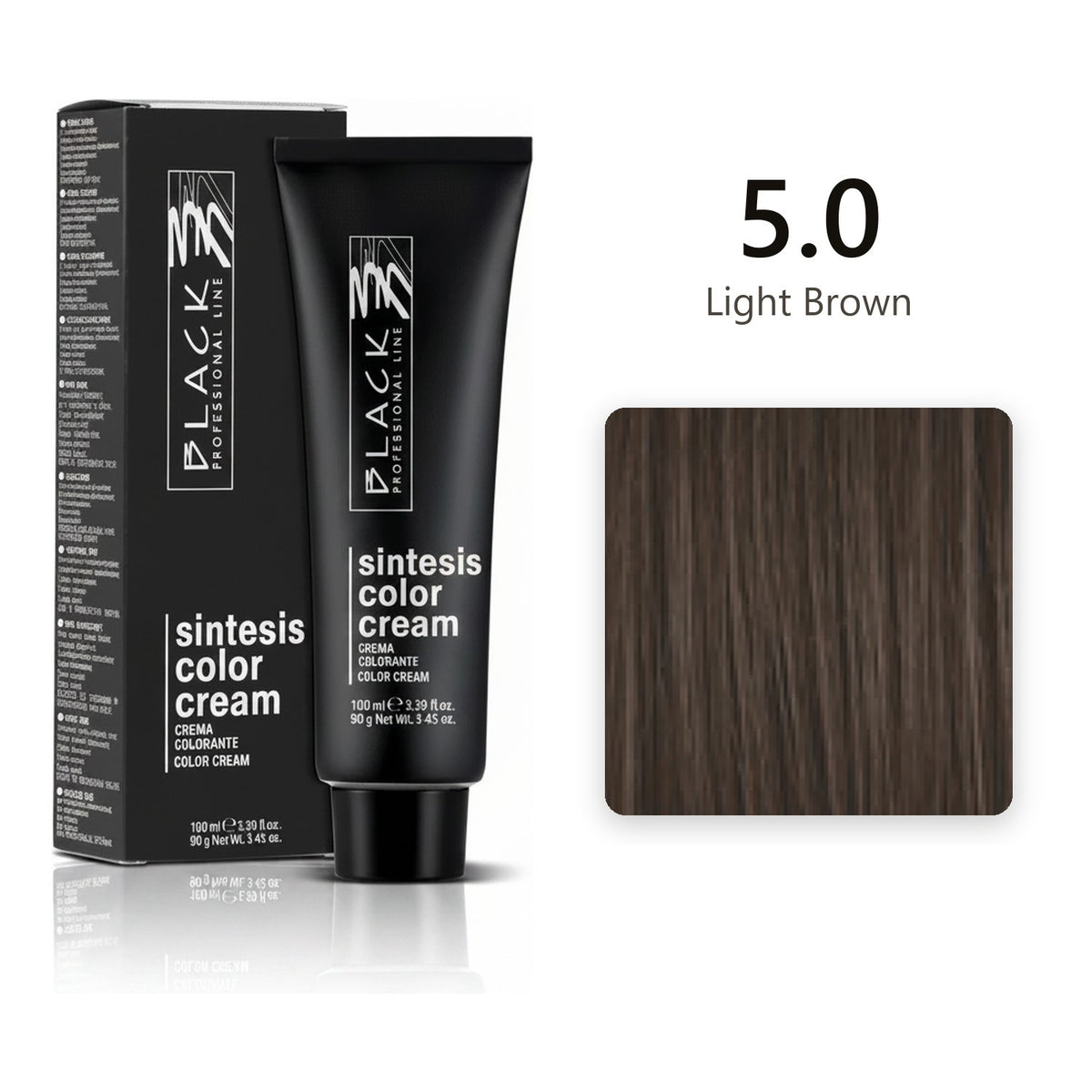 Black Professional Line Sintesis Color Cream 5.0 Light Brown