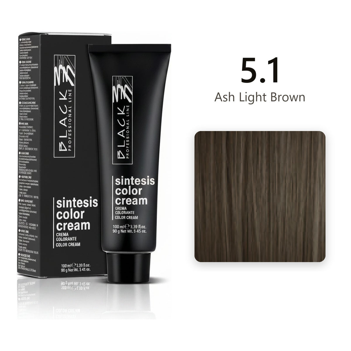 Black Professional Line Sintesis Color Cream 5.1 Ash Light Brown