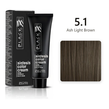 Black Professional Line Sintesis Color Cream 5.1 Ash Light Brown