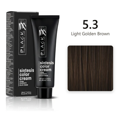 Black Professional Line Sintesis Color Cream 5.3 Light Golden Brown