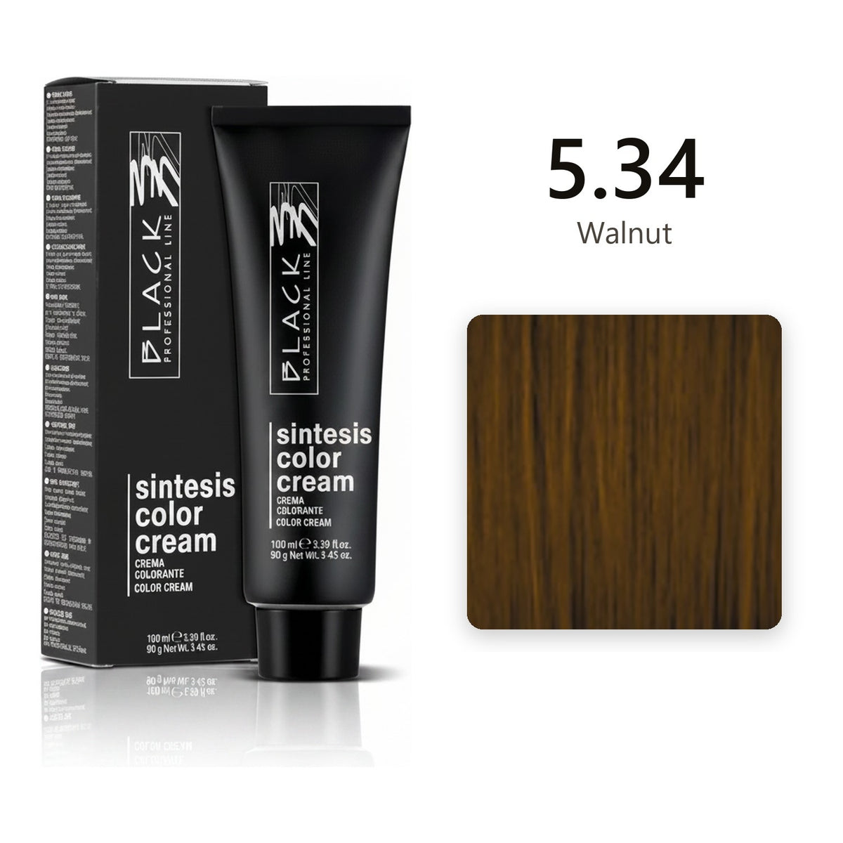 Black Professional Line Sintesis Color Cream 5.34 Walnut