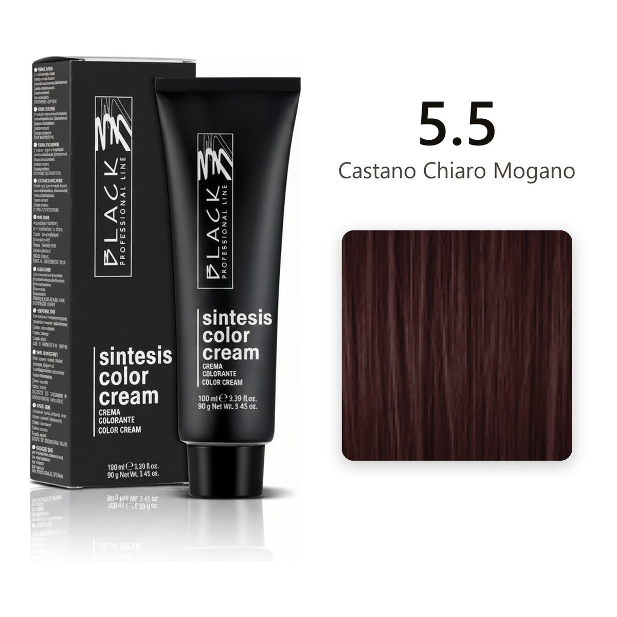 Black Professional Line Sintesis Color Cream 5.5 Castano Chiaro Mogano