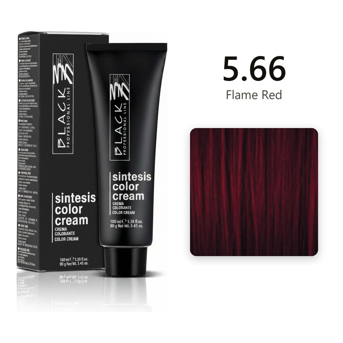 Black Professional Line Sintesis Color Cream 5.66 Flame Red