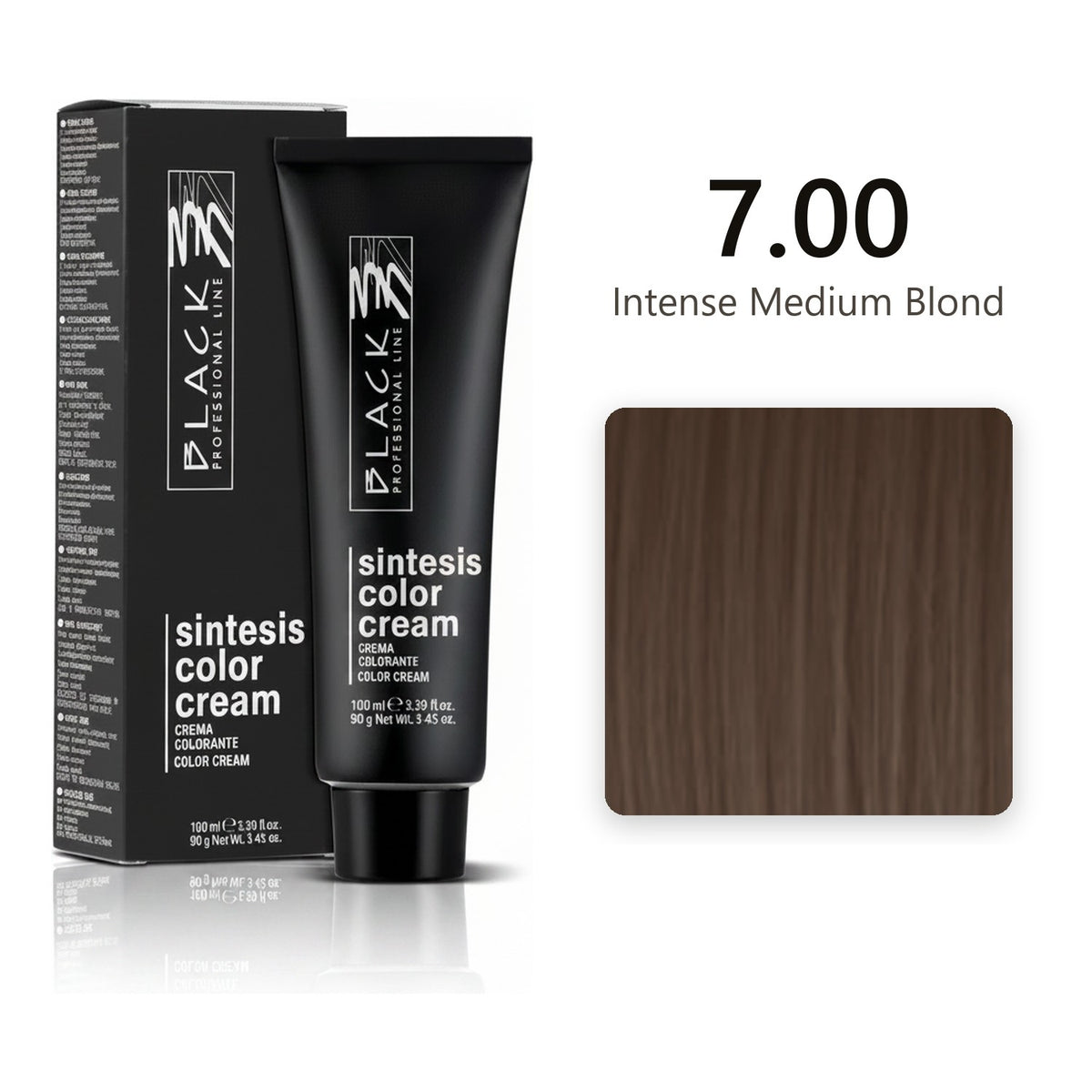 Black Professional Line Sintesis Color Cream 7.00 Intense Medium Blond