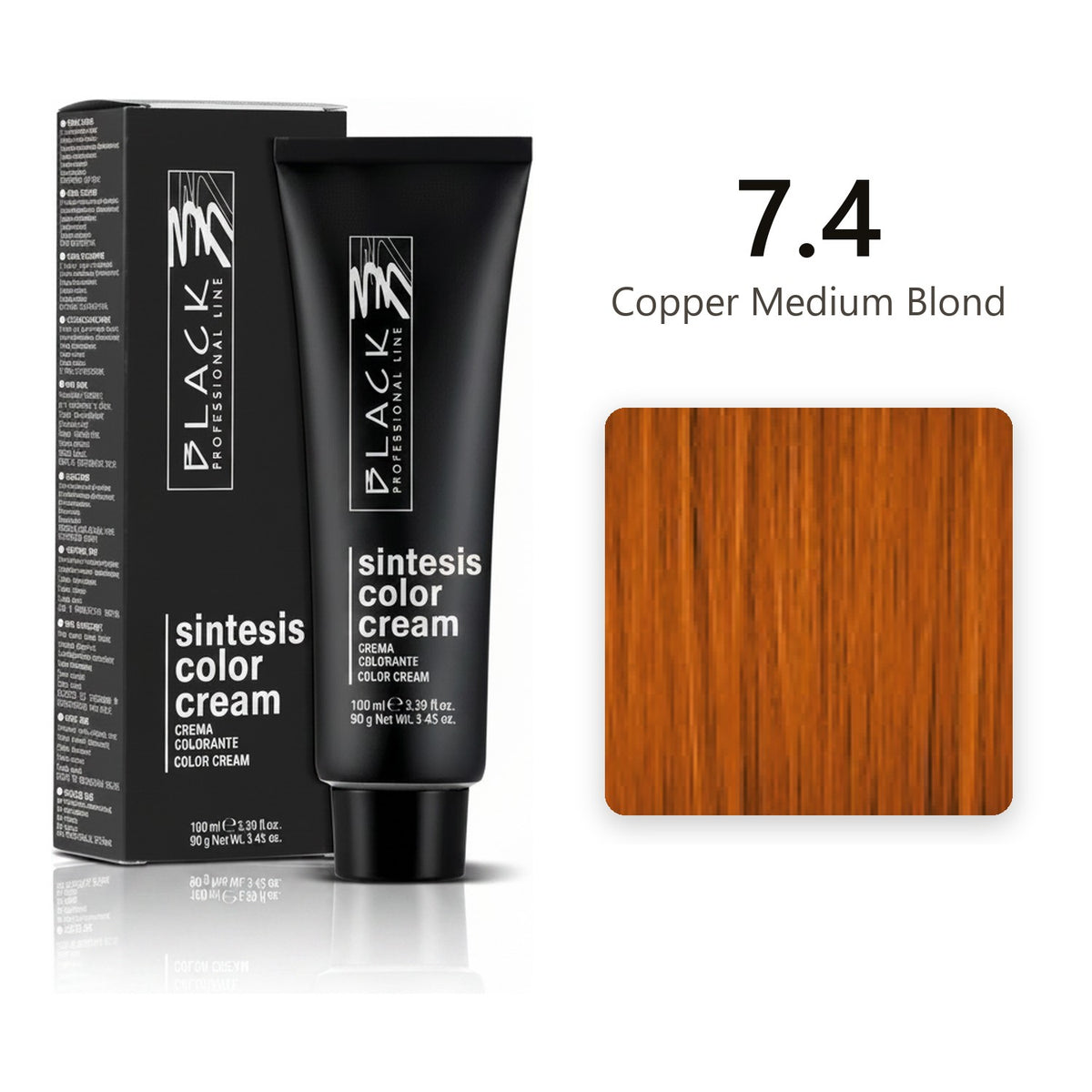 Black Professional Line Sintesis Color Cream 7.4 Copper Medium Blond