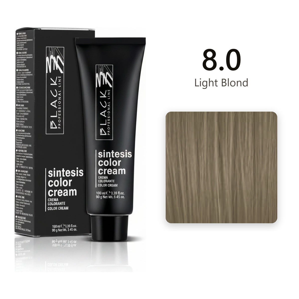 Black Professional Line Sintesis Color Cream 8.0 Light Blond