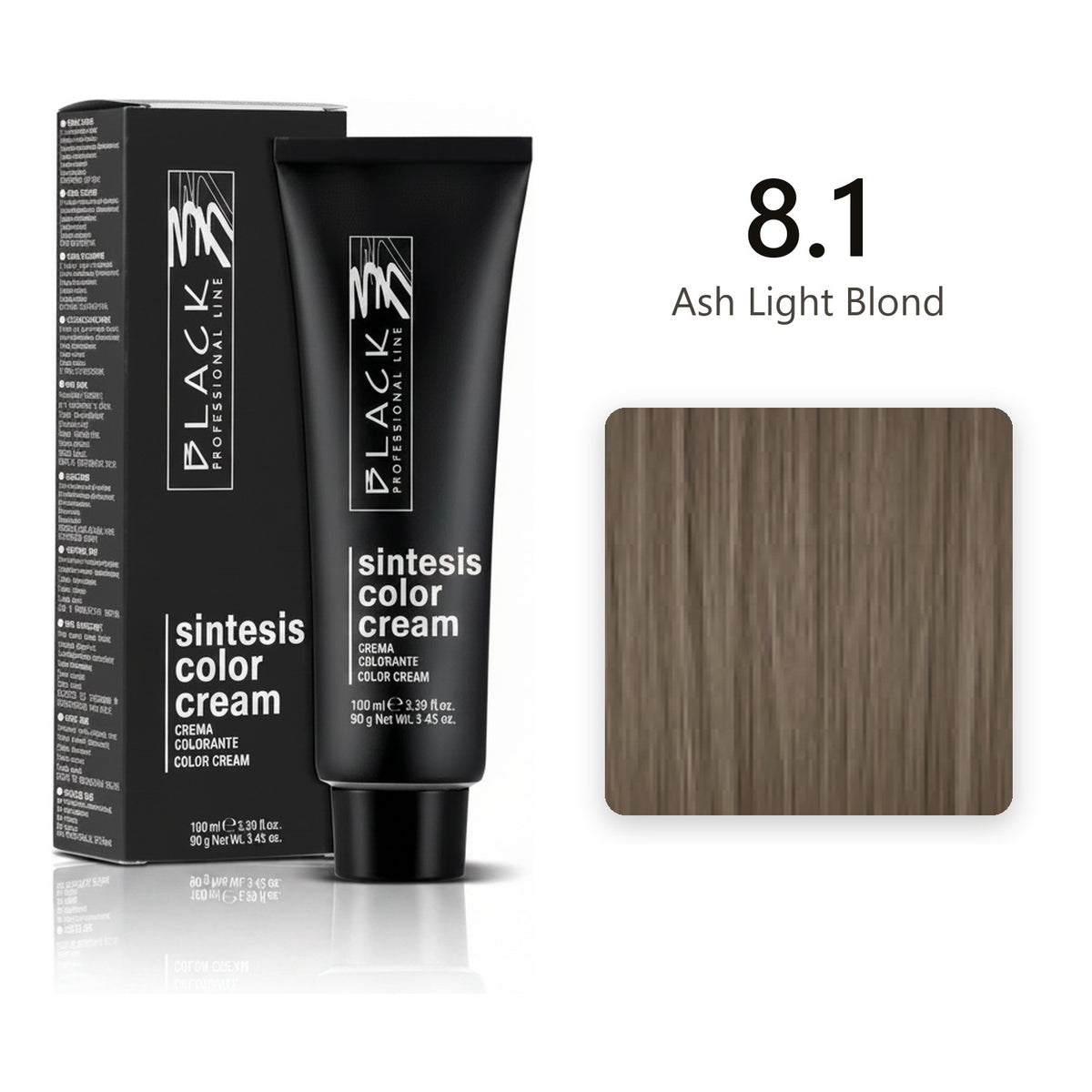 Black Professional Line Sintesis Color Cream 8.1 Ash Light Blond