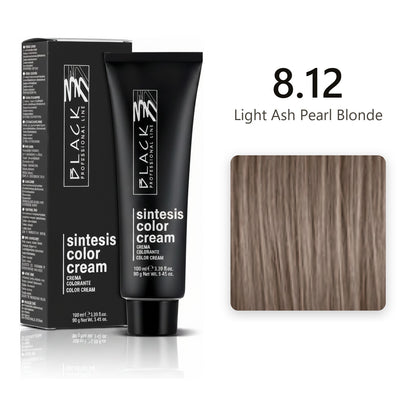 Black Professional Line Sintesis Color Cream 8.12 Light Ash Pearl Blonde