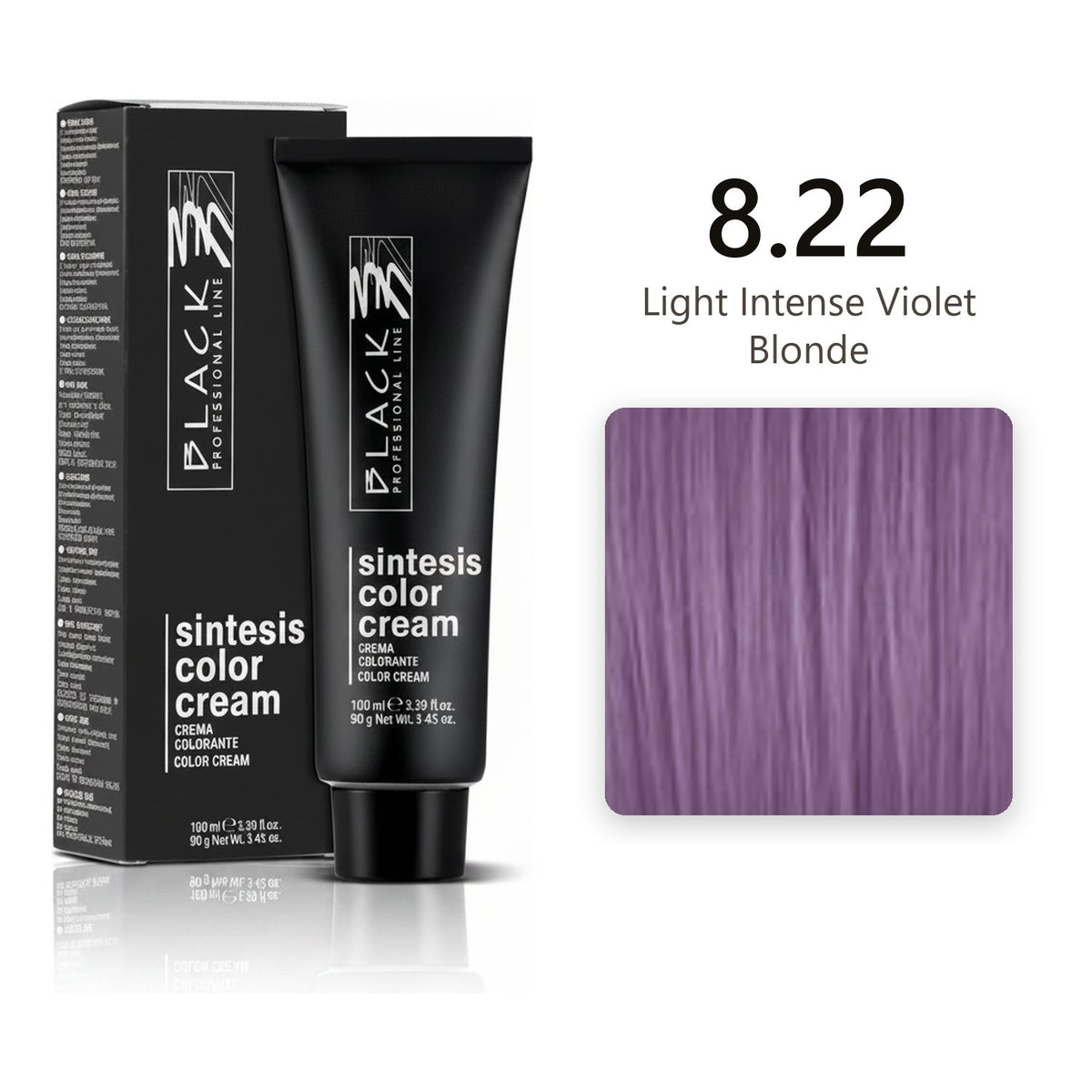 Black Professional Line Sintesis Color Cream 8.22 Light Intense Violet Blonde