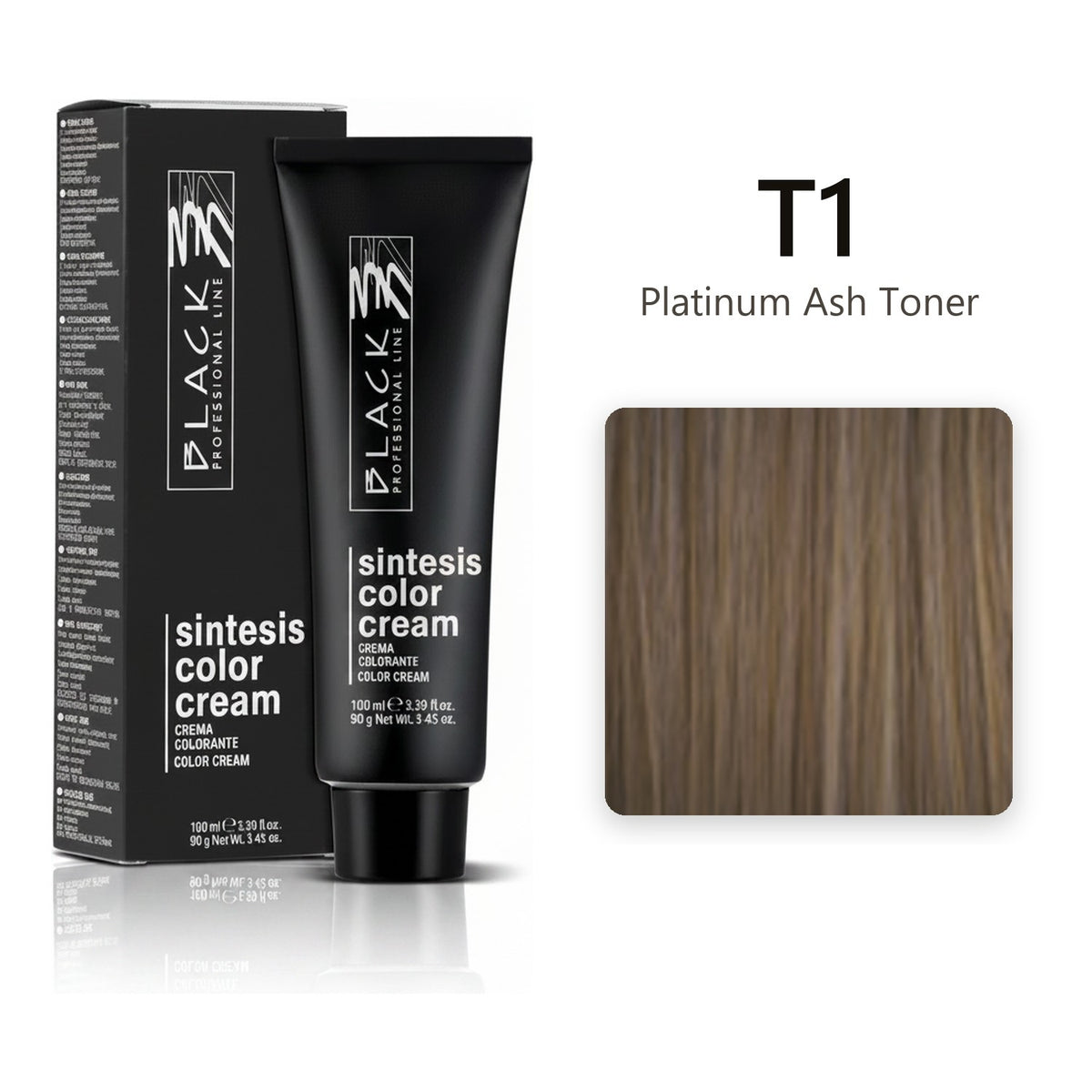 Black Professional Line Sintesis Color Cream T1 Platinum Ash Toner