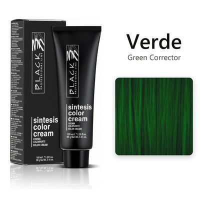 Black Professional Line Sintesis Color Cream Verde Green Corrector