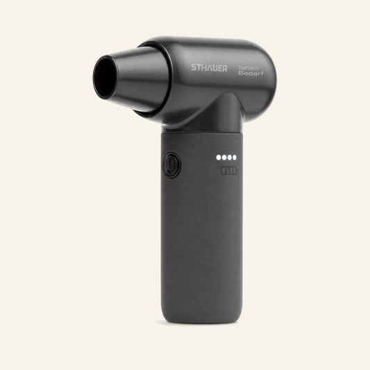 STHAUER Barber Hair Duster von XANITALIA 110.000 U/min - Produktfoto auf beigem Hintergrund