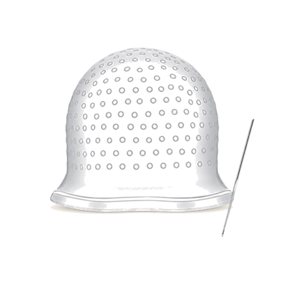 Strähnenhaube Silikon mit Metall Haken - Haarfarbe und Blondierung