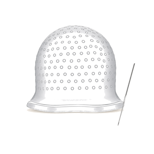Strähnenhaube Silikon mit Metall Haken - Haarfarbe und Blondierung