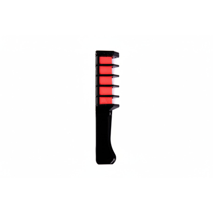Mini-Haarfarbenstifte, Mascara-farbenes Kreide-Set mit Pinsel - Variantenfoto auf weissem Hintergrund