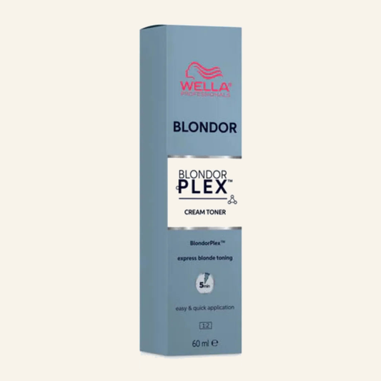 Blond-Tonungscreme & Gelbstich-Neutralisation Friseurbedarf - Produktfoto auf beigem Hintergrund