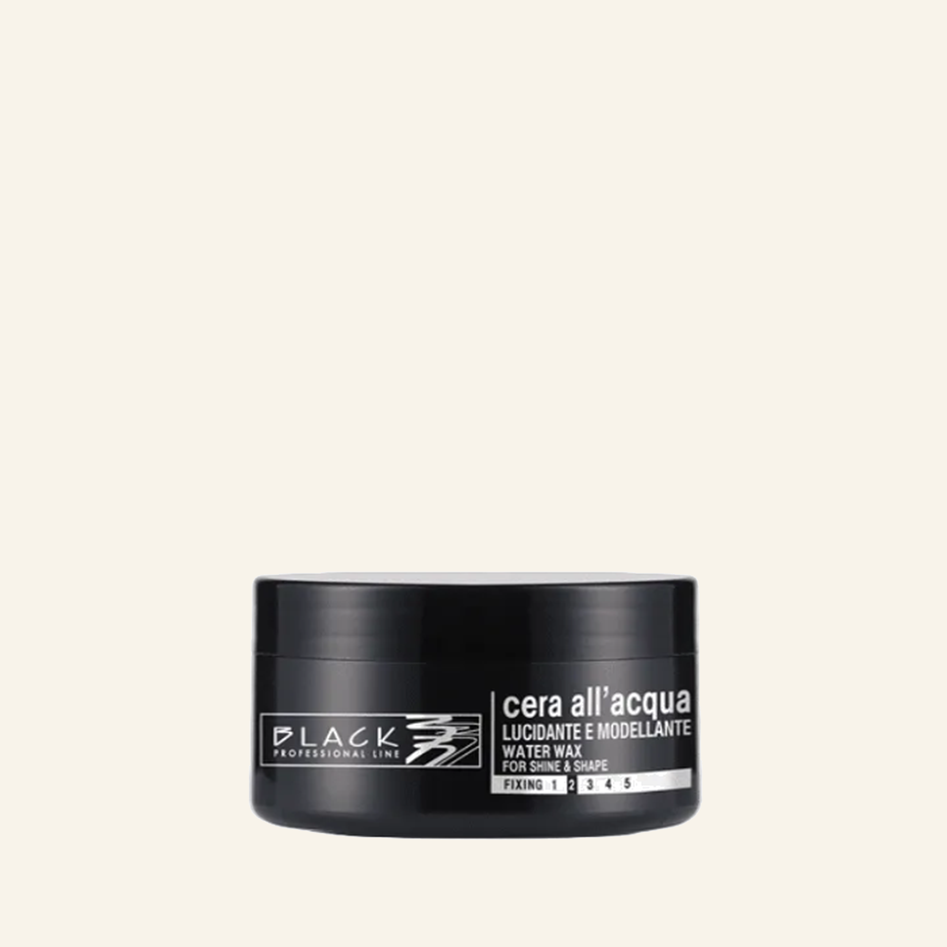 Wasserwachs Struktur Glanz 100ml Haarstyling - Produktfoto auf beigem Hintergrund