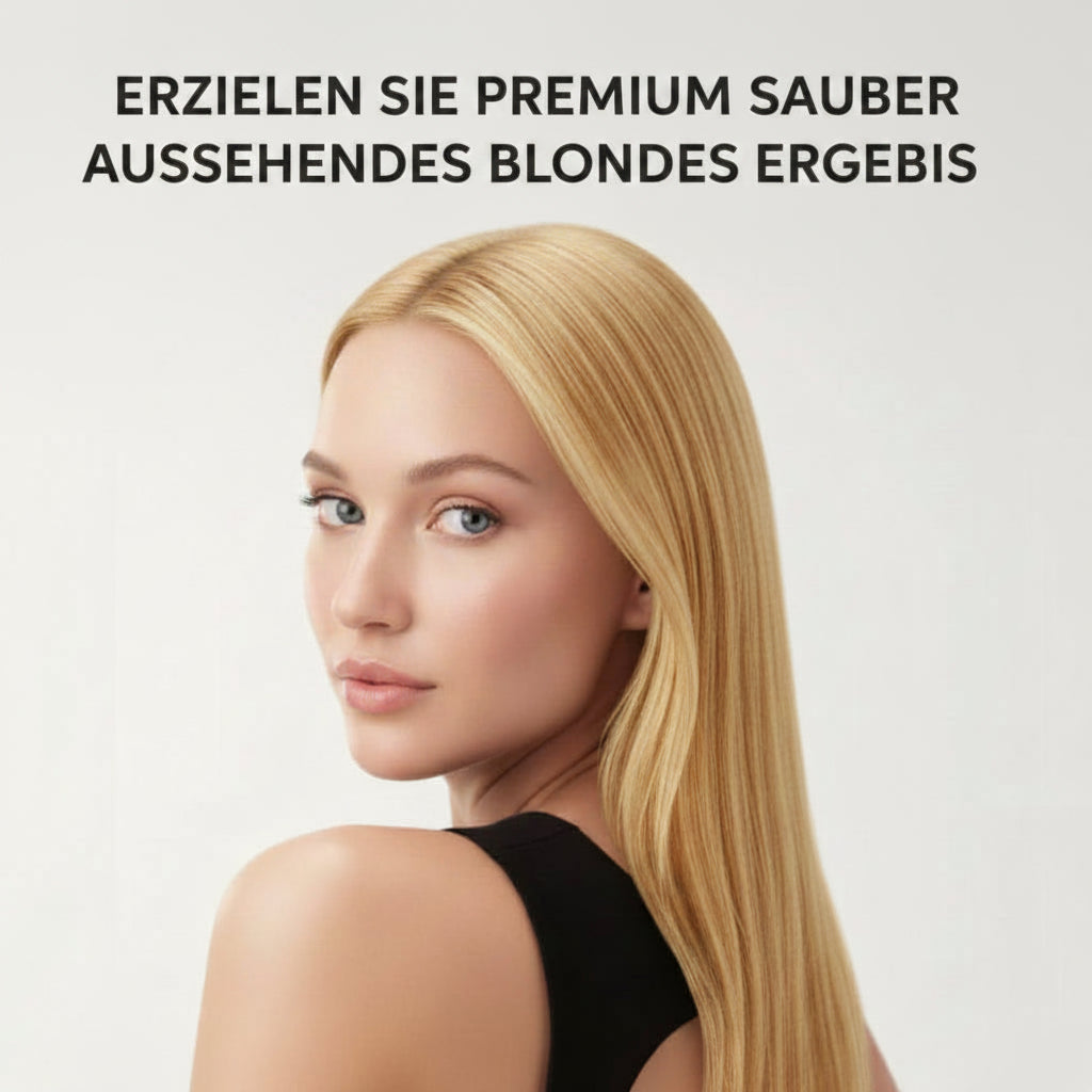 Blondes Haar nach Anwendung von Wella Blondor Multi Blonde